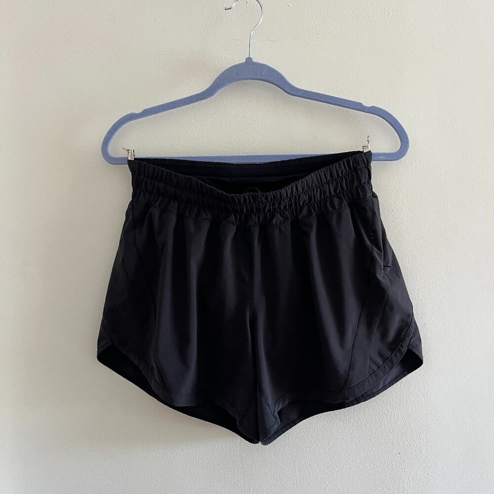 Lululemon Track That 5" Mid-Rise shorts, size 8